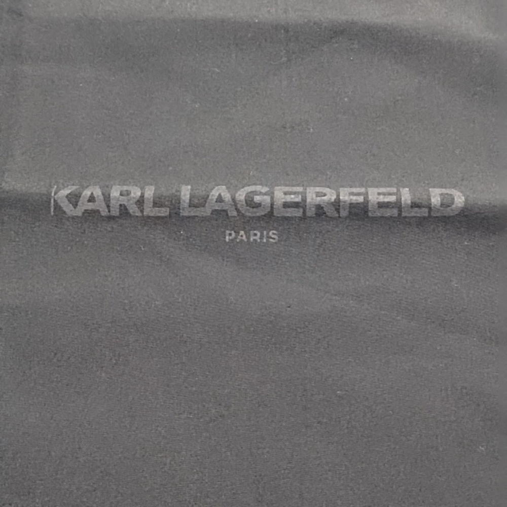Karl Lagerfeld Black Drawstring Protective Pouch - Picture 4 of 5